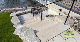 Brick And Concrete Landscaping Steps