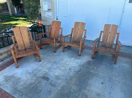 4 Outdoor Adirondack Chairs Furniture