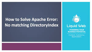 solved error on apache no matching