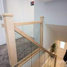 Oak And Glass Staircase Banister