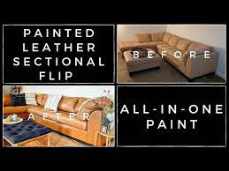 How To Painted Leather Couch Flip