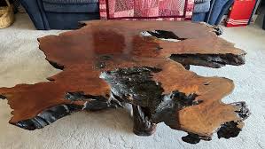 Vintage Redwood Burl Coffee Table