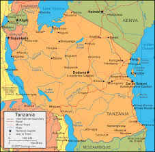 Tanganyika is the third largest lake in the world by volume, exceeded only by the caspian and baikal. Tanzania Map And Satellite Image