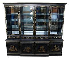 lacquered chinoiserie breakfront china