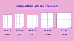 Futon Mattress Sizes And Dimensions