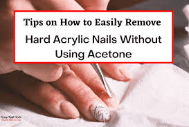 remove acrylic nails without acetone