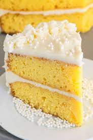 Yellow Plain Cake gambar png