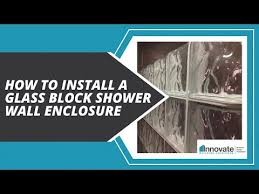 Glass Block Shower Wall Enclosure