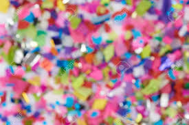 Abstract Colorful Blurred Background Decoration On Party Theme