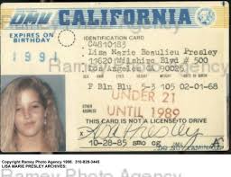 When you turn 21, your license is still if you are under the age of 21 your issued license is printed vertically to signify this so store clerks and other business and law enforcement know your not. Lisa Marie S Old Driver S License Lisa Marie Presley Photo 41056615 Fanpop