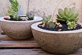 how to make concrete planters learn