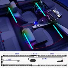 Dreamcolor Car Interior Led Strip Lights With App And Ir Remote Upgra Icreating
