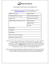 free editable visa invitation letter