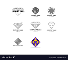 set diamond jewellery logo design