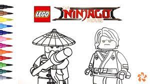 Lego Ninjago Movie - Master Wu and Lloyd - Coloring pages for children