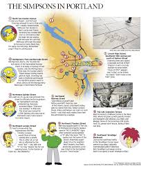 the simpsons map of portland what
