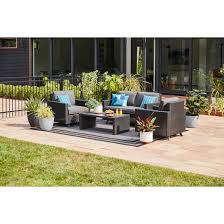 Roth Hazelview Black Resin Wicker Patio