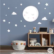 Full Moon With Stars Vinyls For