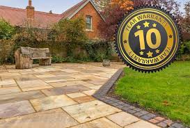 Indian Sandstone Paving New Driveway