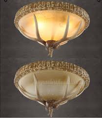 Antler Ceiling Lamp Mount Lights Rustic Lighting Fixtures Buyantlerchandelier Com