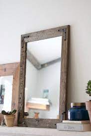 Wood Mirror Rustic Wall Mirror Wall
