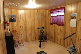 Bedroom Makeover Wood Paneling To
