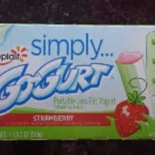 yoplait simply go gurt strawberry