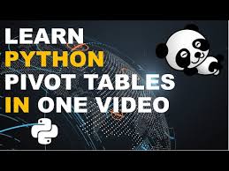 pivot tables in python using pandas