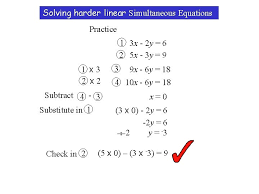 solving harder linear simultaneous