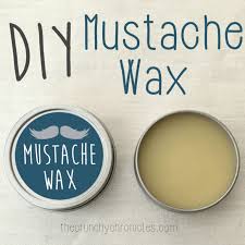 diy mustache wax with free printable label