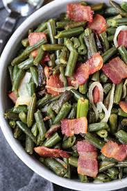 green beans with bacon and onions