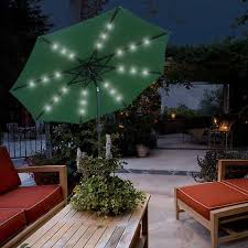 Glamhaus Solar Led Garden Parasol Mylek