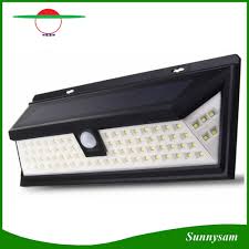 China Super Bright 80 Led Motion Sensor Light Outdoor Wide Angle Reach With 5 Led On Both Sides Solar Powered Security Light China Solar Light Solar Led Light
