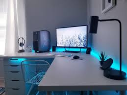 From measuring the worktop, cutting legs, these are basic steps of making a desk. L Shaped Desk Setup Ideas Home Informations Usa