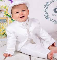 baby boys christening outfit by beau
