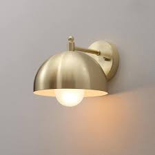 light brushed br wall sconce