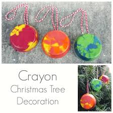 handmade crayon christmas tree