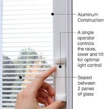 Mmi Door 60 In X 80 In Internal Blinds Right Hand Inswing 1 2 Lite Clear Glass 2 Panel Primed Steel Prehung Front Door