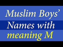 muslim boys names start with m ic