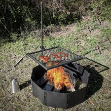 Our heavy duty fire pits are made from 3/16 steel, and they're made right here in east texas. Titan Adjustable Swivel Grill Campfire Cooking Grate 40 Fire Pit Ring Bbq Walmart Com Walmart Com