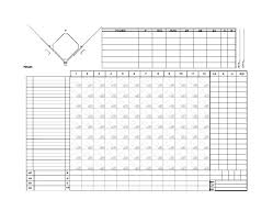 Free Baseball Score Sheet Template Spray Charts Chart