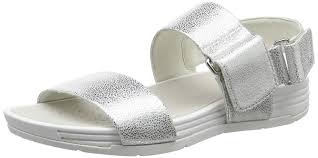 Amazon Com Geox Koleos Sandal 36 Silver Sandals