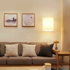 Wood Wall Lamp Round Nordic Wall Sconce