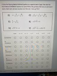 Radical Rational Equations Chegg