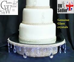 Wedding Cake Stand Glass Crystal