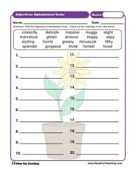 Free printable abc order for second graders : Alphabetical Order Worksheets Have Fun Teaching