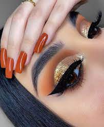 eye makeup trends gold tones