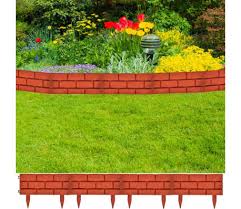 vidaxl 11x lawn divider with brick