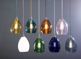 coloured glass bertie mid pendant light
