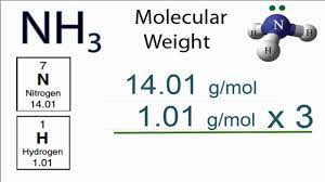 molar m molecular weight of nh3